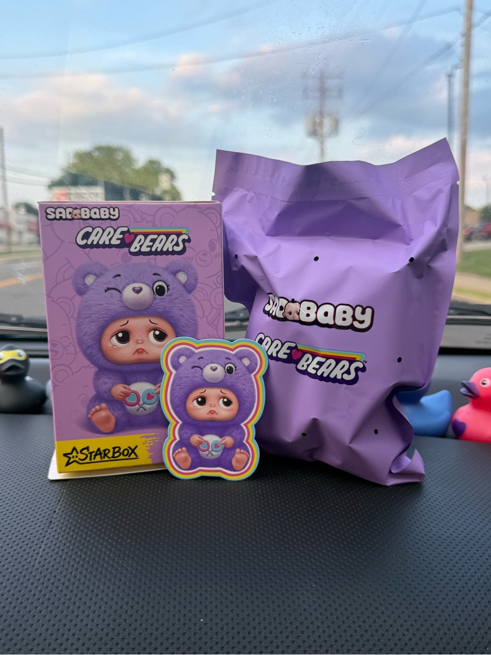 Sad Baby Purple Care Bear Collectible by